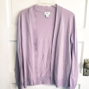 Old Navy Lavender Open Cardigan Sweater Medium